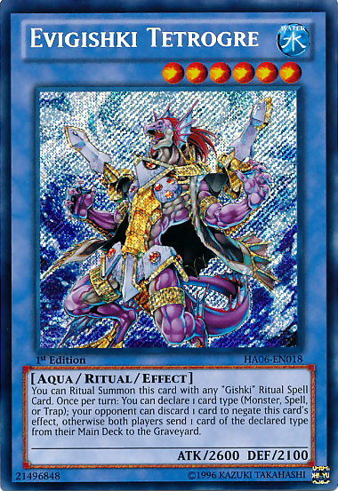 Evigishki Tetrogre [HA06-EN018] Secret Rare | Jomio and Rueliete's Cards and Comics