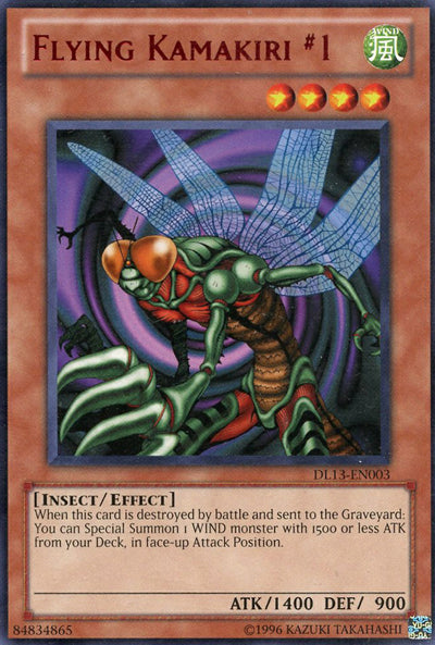Flying Kamakiri 1 (Red) [DL13-EN003] Rare | Jomio and Rueliete's Cards and Comics