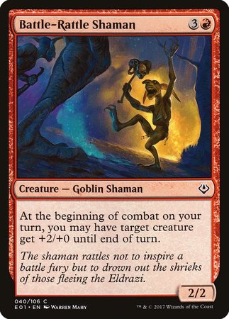 Battle-Rattle Shaman [Archenemy: Nicol Bolas] | Jomio and Rueliete's Cards and Comics
