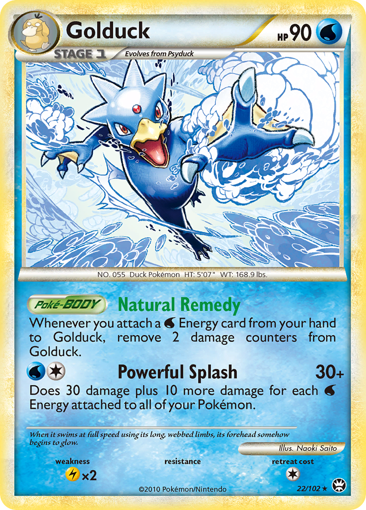 Golduck (22/102) [HeartGold & SoulSilver: Triumphant] | Jomio and Rueliete's Cards and Comics