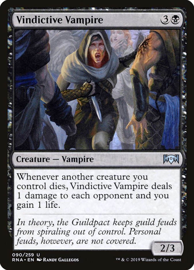 Vindictive Vampire [Ravnica Allegiance] | Jomio and Rueliete's Cards and Comics