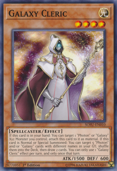 Galaxy Cleric [SOFU-EN010] Common | Jomio and Rueliete's Cards and Comics