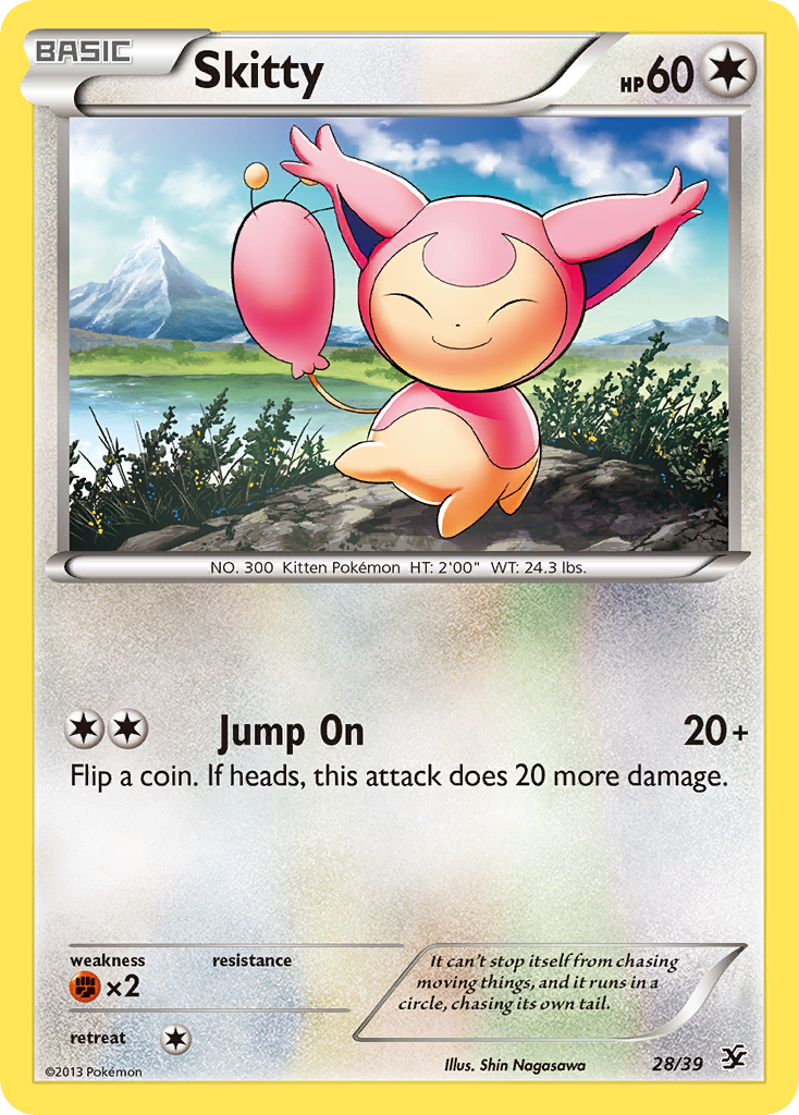 Skitty (28/39) [XY: Kalos Starter Set] | Jomio and Rueliete's Cards and Comics