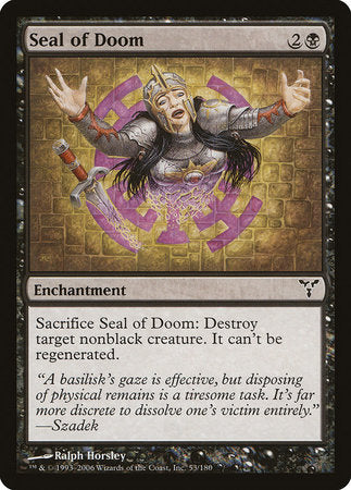 Seal of Doom [Dissension] | Jomio and Rueliete's Cards and Comics