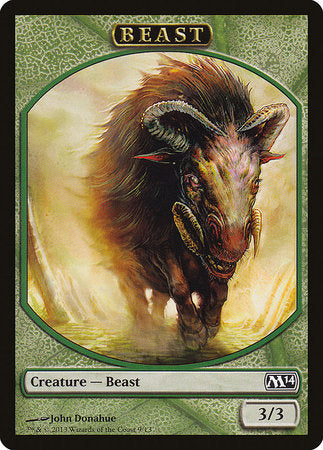Beast Token [Magic 2014 Tokens] | Jomio and Rueliete's Cards and Comics