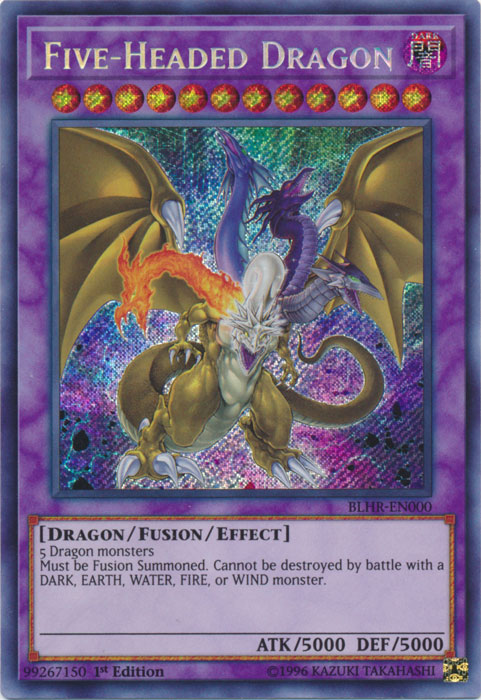 Five-Headed Dragon [BLHR-EN000] Secret Rare | Jomio and Rueliete's Cards and Comics