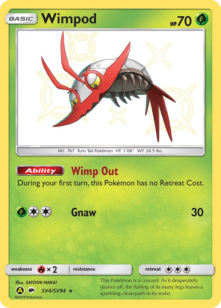 Wimpod (SV4/SV94) [Sun & Moon: Hidden Fates - Shiny Vault] | Jomio and Rueliete's Cards and Comics