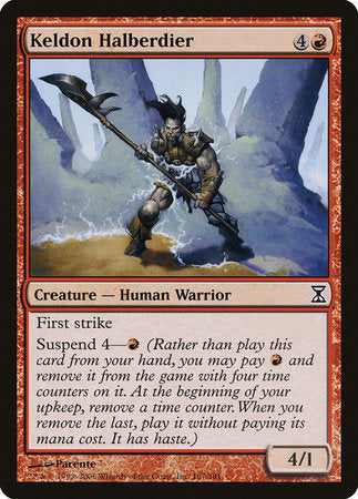Keldon Halberdier [Time Spiral] | Jomio and Rueliete's Cards and Comics