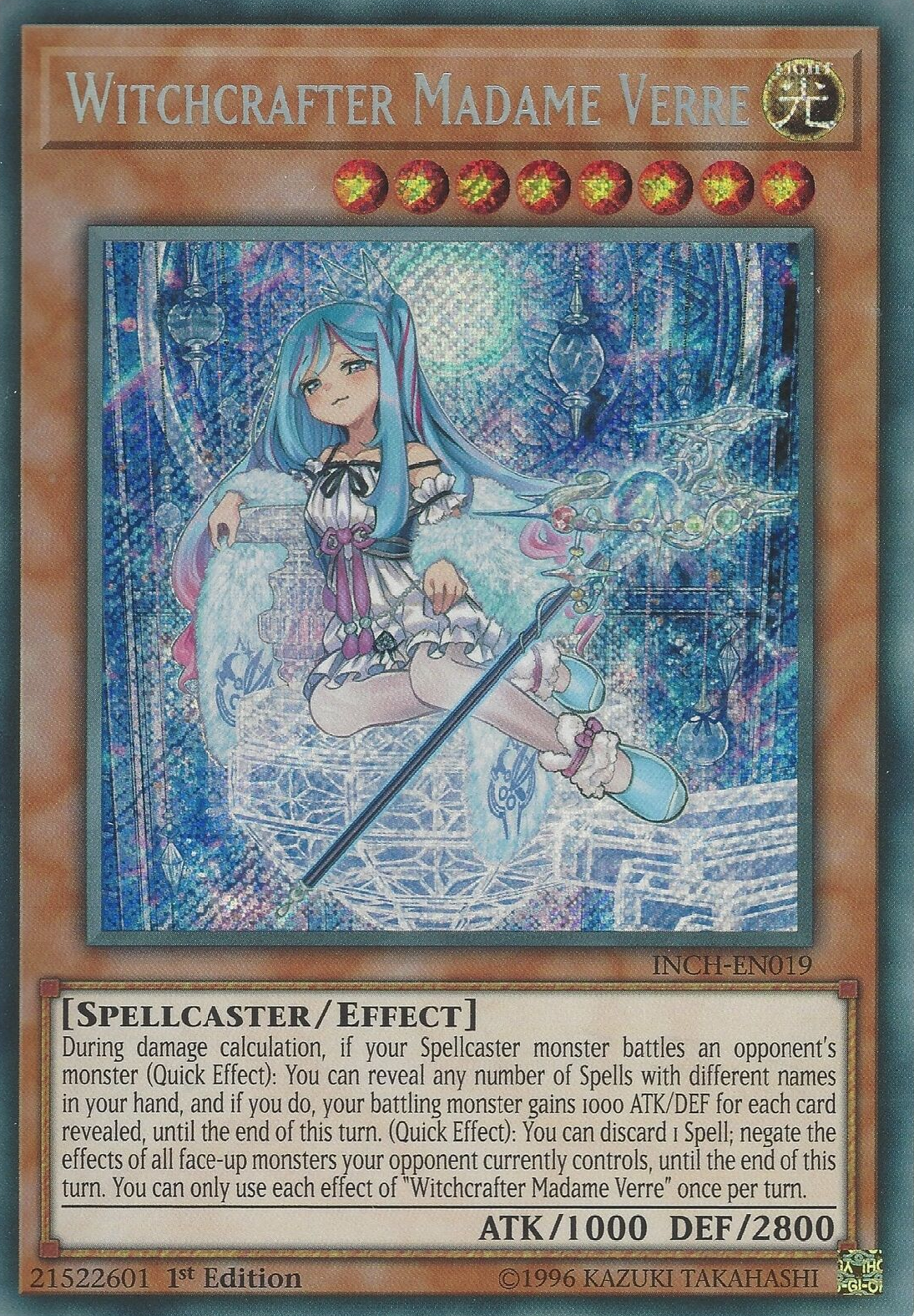 Witchcrafter Madame Verre [INCH-EN019] Secret Rare | Jomio and Rueliete's Cards and Comics
