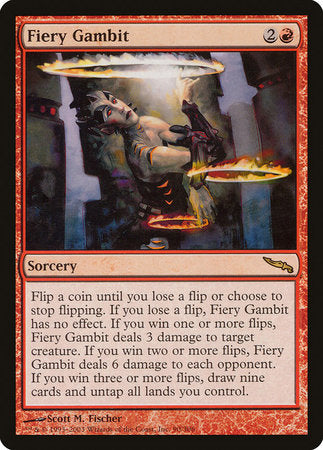 Fiery Gambit [Mirrodin] | Jomio and Rueliete's Cards and Comics