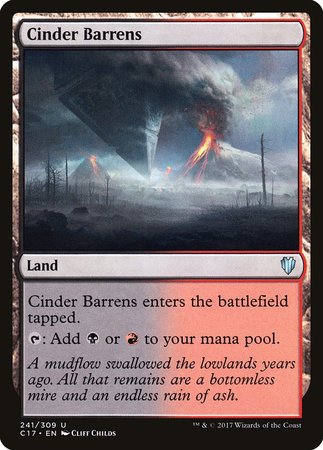 Cinder Barrens [Commander 2017] | Jomio and Rueliete's Cards and Comics