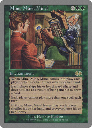 Mine, Mine, Mine! [Unglued] | Jomio and Rueliete's Cards and Comics