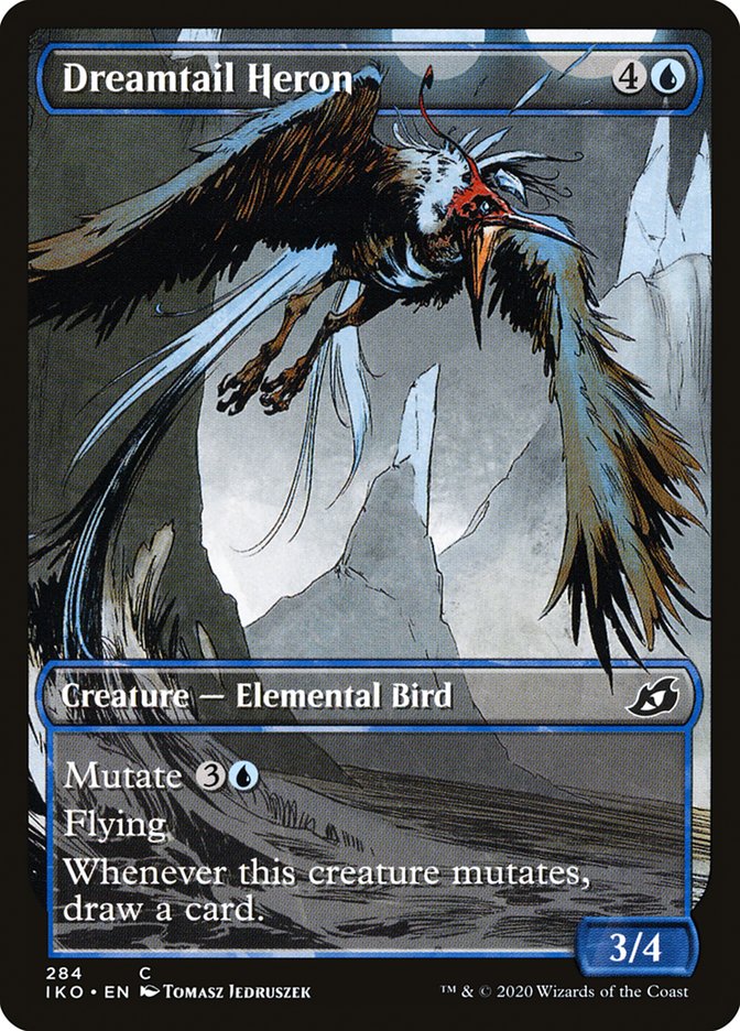 Dreamtail Heron (Showcase) [Ikoria: Lair of Behemoths] | Jomio and Rueliete's Cards and Comics