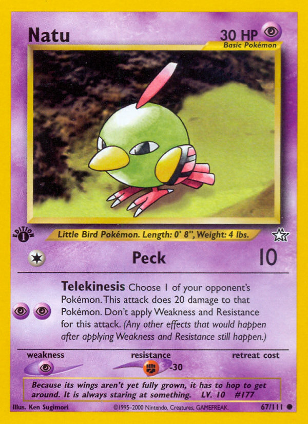 Natu (67/111) [Neo Genesis 1st Edition] | Jomio and Rueliete's Cards and Comics