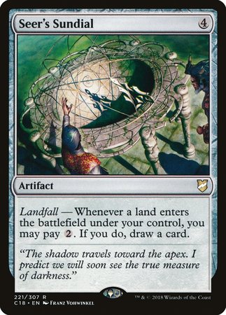 Seer's Sundial [Commander 2018] | Jomio and Rueliete's Cards and Comics