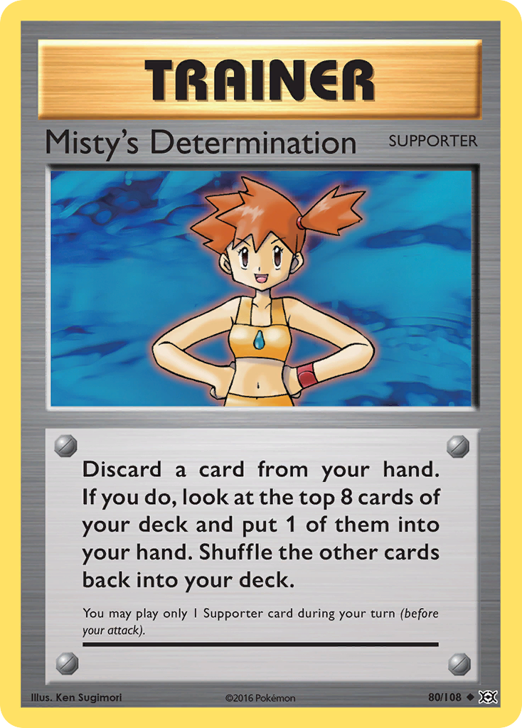 Misty's Determination (80/108) [XY: Evolutions] | Jomio and Rueliete's Cards and Comics