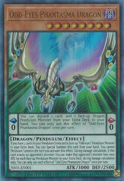 Odd-Eyes Phantasma Dragon [YA05-EN001] Ultra Rare | Jomio and Rueliete's Cards and Comics