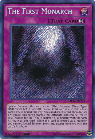The First Monarch [MP14-EN243] Secret Rare | Jomio and Rueliete's Cards and Comics