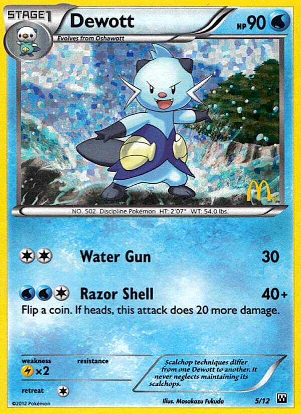 Dewott (5/12) [McDonald's Promos: 2012 Collection] | Jomio and Rueliete's Cards and Comics