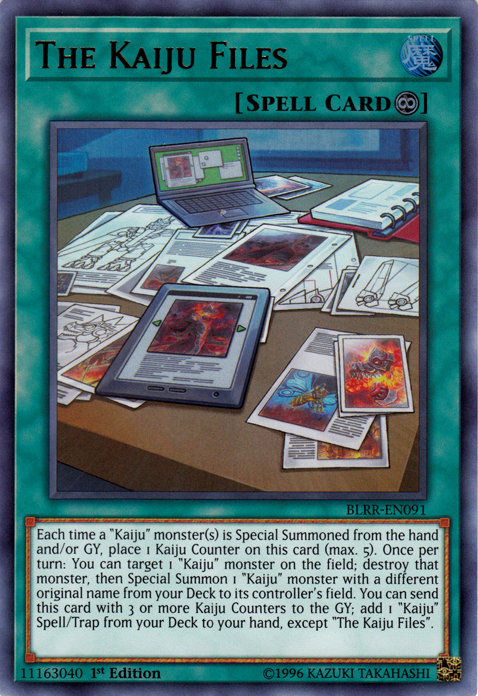 The Kaiju Files [BLRR-EN091] Ultra Rare | Jomio and Rueliete's Cards and Comics