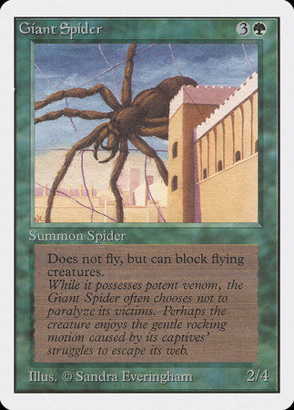 Giant Spider [Unlimited Edition] | Jomio and Rueliete's Cards and Comics
