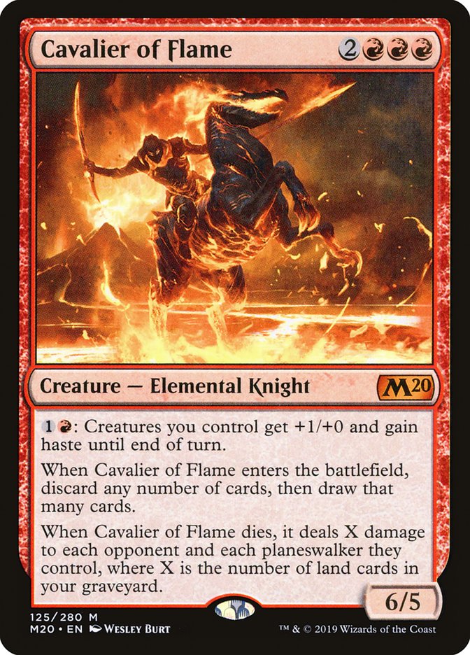 Cavalier of Flame [Core Set 2020] | Jomio and Rueliete's Cards and Comics