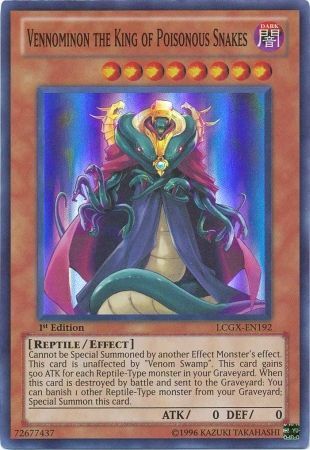 Vennominon the King of Poisonous Snakes [LCGX-EN192] Super Rare | Jomio and Rueliete's Cards and Comics