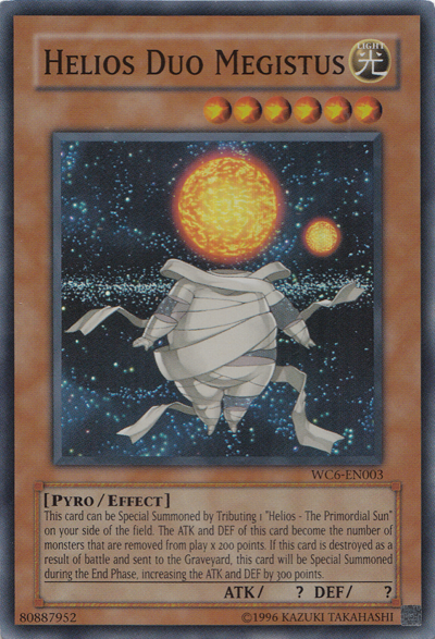 Helios Duo Megistus [WC6-EN003] Super Rare | Jomio and Rueliete's Cards and Comics