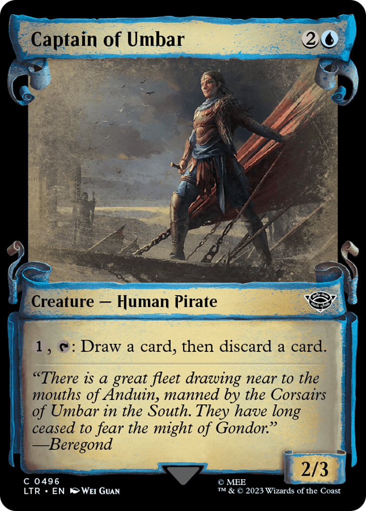 Captain of Umbar [The Lord of the Rings: Tales of Middle-Earth Showcase Scrolls] | Jomio and Rueliete's Cards and Comics