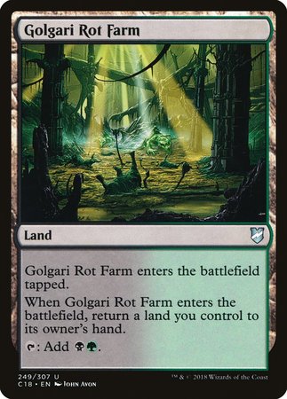 Golgari Rot Farm [Commander 2018] | Jomio and Rueliete's Cards and Comics