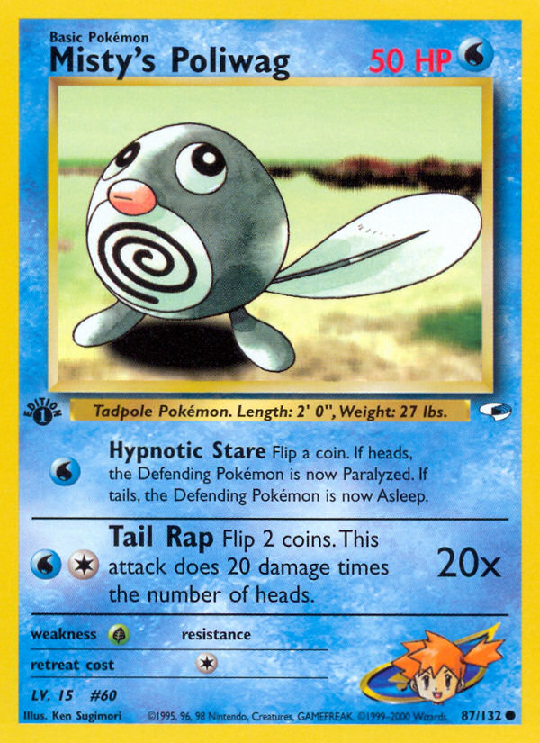 Misty's Poliwag (87/132) [Gym Heroes 1st Edition] | Jomio and Rueliete's Cards and Comics