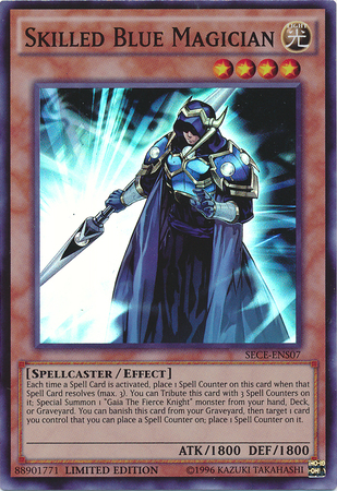 Skilled Blue Magician (SE) [SECE-ENS07] Super Rare | Jomio and Rueliete's Cards and Comics