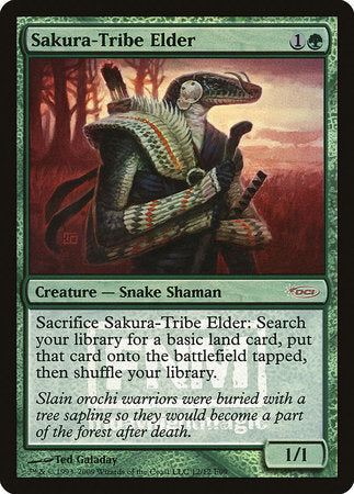 Sakura-Tribe Elder [Friday Night Magic 2009] | Jomio and Rueliete's Cards and Comics