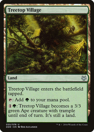 Treetop Village [Duel Decks: Nissa vs. Ob Nixilis] | Jomio and Rueliete's Cards and Comics
