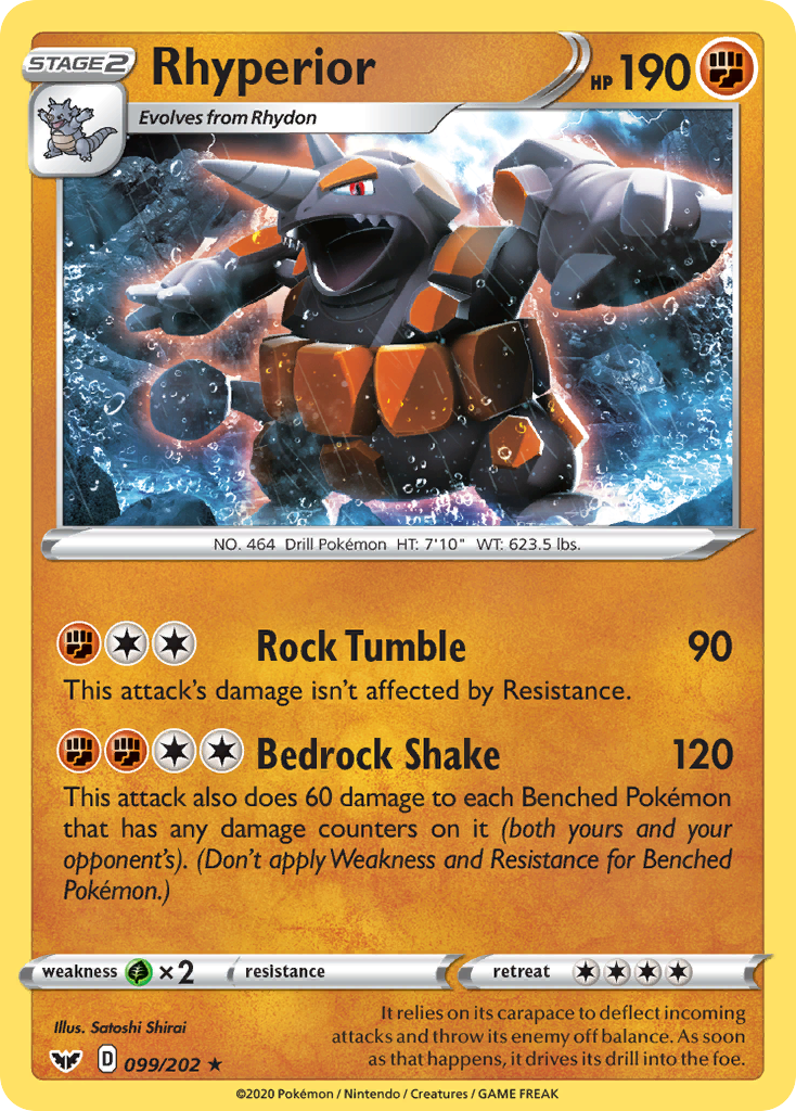 Rhyperior (099/202) [Sword & Shield: Base Set] | Jomio and Rueliete's Cards and Comics