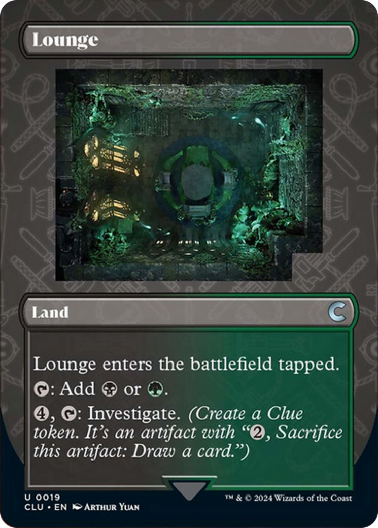 Lounge (Borderless) [Ravnica: Clue Edition] | Jomio and Rueliete's Cards and Comics