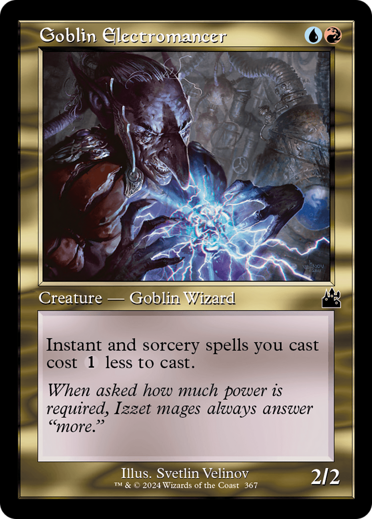 Goblin Electromancer (Retro Frame) [Ravnica Remastered] | Jomio and Rueliete's Cards and Comics