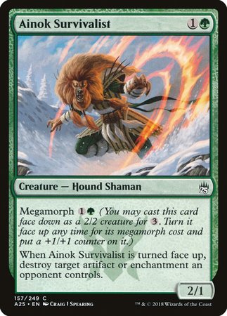 Ainok Survivalist [Masters 25] | Jomio and Rueliete's Cards and Comics