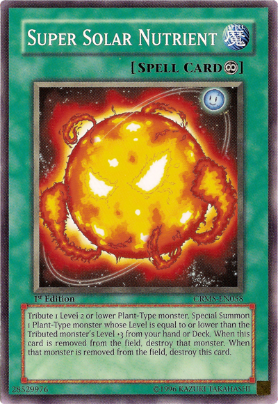 Super Solar Nutrient [CRMS-EN058] Common | Jomio and Rueliete's Cards and Comics