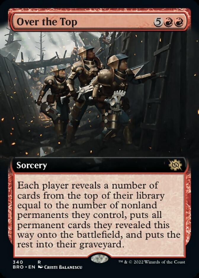 Over the Top (Extended Art) [The Brothers' War] | Jomio and Rueliete's Cards and Comics
