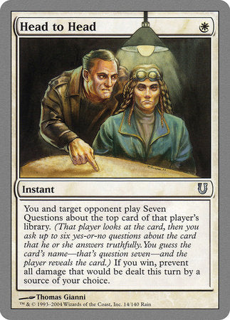 Head to Head [Unhinged] | Jomio and Rueliete's Cards and Comics
