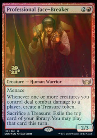 Professional Face-Breaker [Streets of New Capenna Prerelease Promos] | Jomio and Rueliete's Cards and Comics