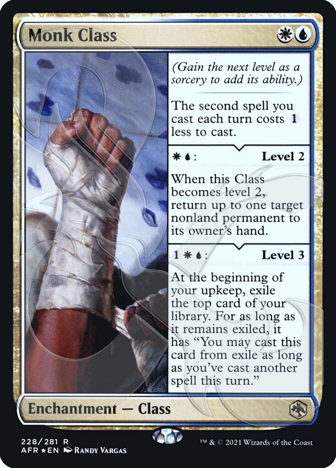 Monk Class (Ampersand Promo) [Dungeons & Dragons: Adventures in the Forgotten Realms Promos] | Jomio and Rueliete's Cards and Comics