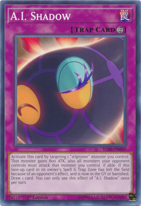 A.I. Shadow [IGAS-EN069] Common | Jomio and Rueliete's Cards and Comics