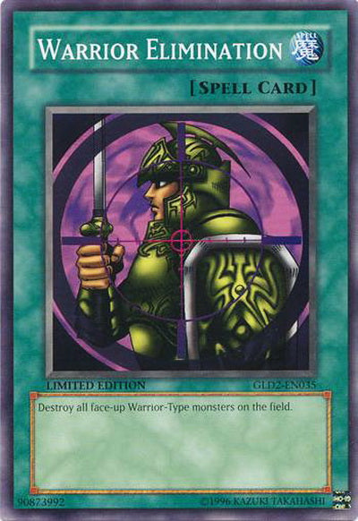Warrior Elimination [GLD2-EN035] Common | Jomio and Rueliete's Cards and Comics