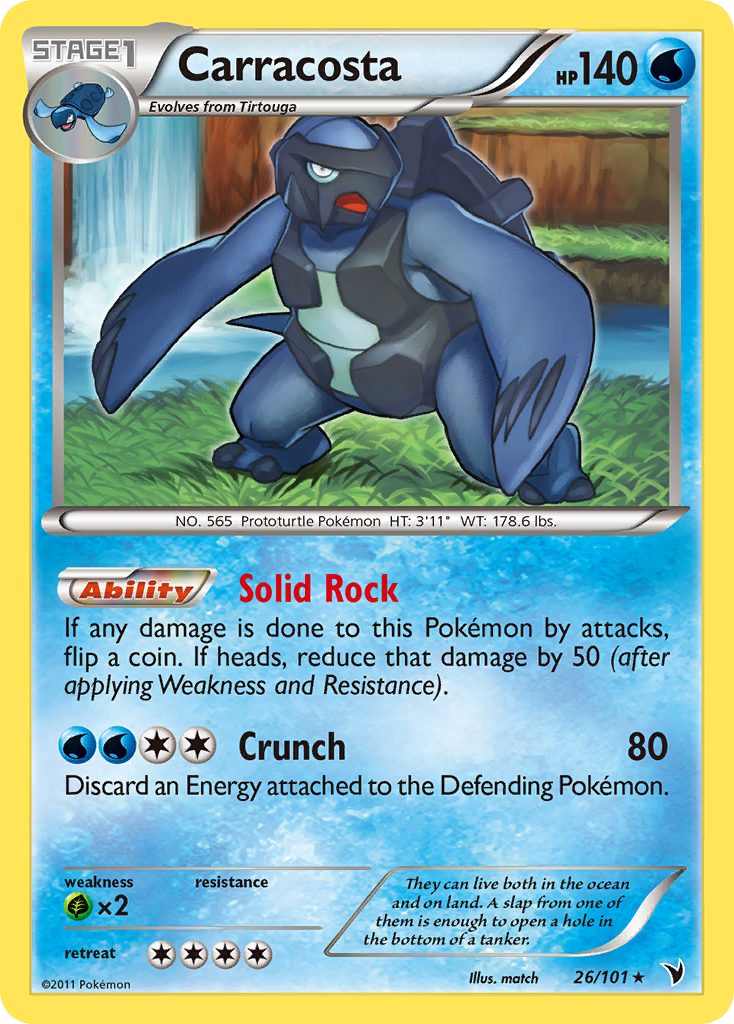 Carracosta (26/101) [Black & White: Noble Victories] | Jomio and Rueliete's Cards and Comics