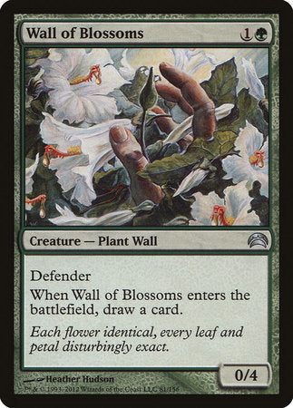 Wall of Blossoms [Planechase 2012] | Jomio and Rueliete's Cards and Comics