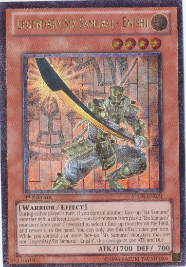 Legendary Six Samurai - Enishi (UTR) [STOR-EN021] Ultimate Rare | Jomio and Rueliete's Cards and Comics