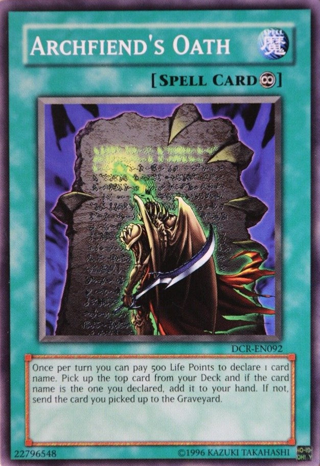 Archfiend's Oath [DCR-EN092] Common | Jomio and Rueliete's Cards and Comics