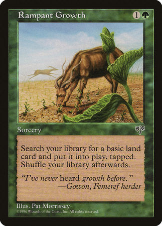 Rampant Growth [Mirage] | Jomio and Rueliete's Cards and Comics